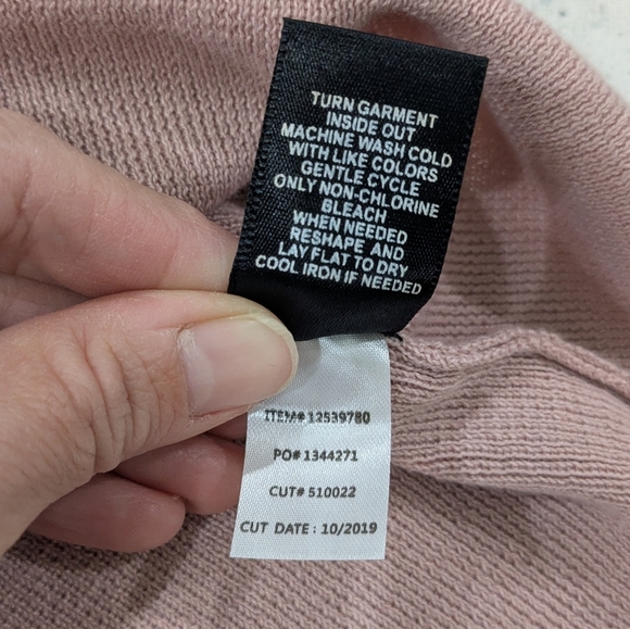 Torrid Mauve Pink Knit Ribbed Sweater Dress Short Sleeve Knee Length Self Tie 2X - Picture 10 of 11